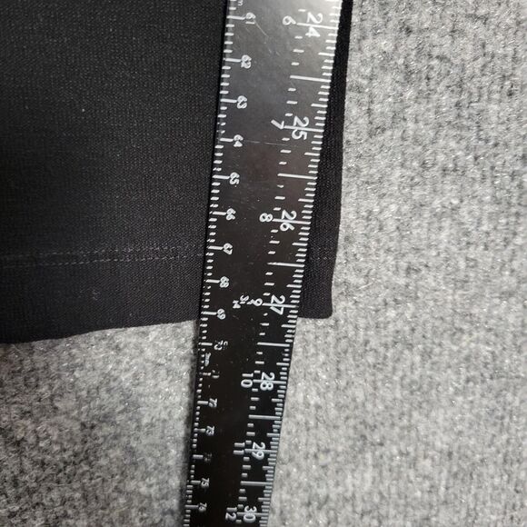 EILEEN FISHER Black Mid Rise Cropped Stretch Viscose Pull On Pants SIZE SMALL - Picture 6 of 9